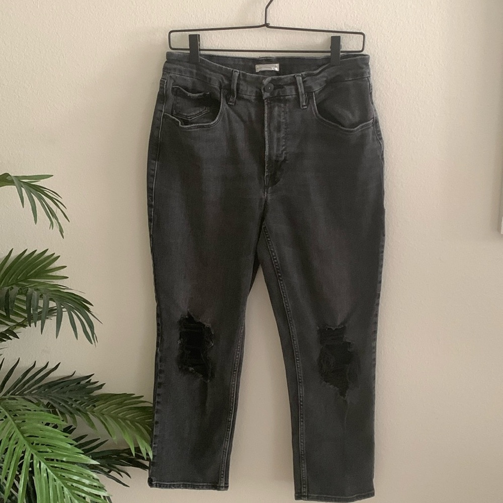 Good American Black Ankle & Cropped Jeans